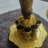 شربت خوری برنجی 8نفره هندی