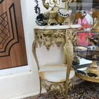 تلفن برنز اصل و میز طرح برنزی|میز تلفن|همدان, |دیوار