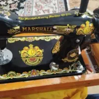 چرخ خیاطی با باکس چوبی