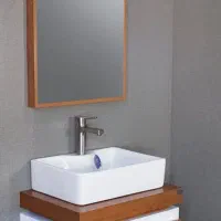 کابین و آینه باکس روشویی