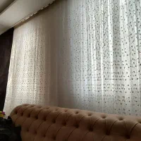 پرده توری ودستک مخمل