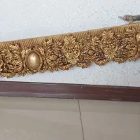 کتیبه پرده رنگ طلایی در حد نو|پرده، رانر، رومیزی|شیراز, آزادگان|دیوار