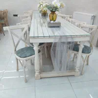 میز غذاخوری ۶نفره چوب راش