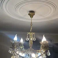 فروش 3 عدد لوستر آنتیک برنجی چشمه نور|لوستر و چراغ آویز|بندر ماهشهر, |دیوار