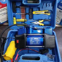 پمپ باد فندکی ۲ سیلندر/با لوازم/ژاپن/کمپرسور باد