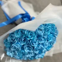 دسته گل روبانی