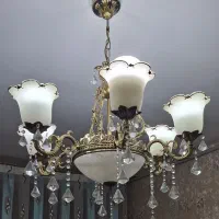 یک جفت لوستر طرح برنز