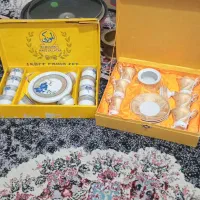 دو دست قهوه خوری نو مناسب جهیزیه باجعبه