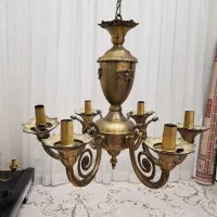 ۲ عدد لوستر برونز|لوستر و چراغ آویز|کرمانشاه, |دیوار