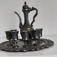 فروش تنگ و لیوان و سینی دو عدد پارچ تزئینی|کلکسیون اشیاء عتیقه|ابهر, |دیوار
