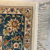 دو تخته فرش ماشینی طرح ابریشم آبی (۶متری)|فرش|نوشهر, |دیوار