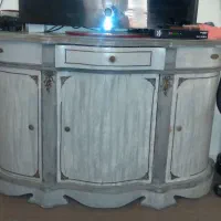 کنسول تمام چوب سه درب ویک کشو