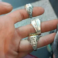 سه تا انگشتر موزنایت الماس روسی گرمی یکی 250|جواهرات|میانه, |دیوار