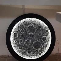 تابلو ماه با لامپهای ال ای دی