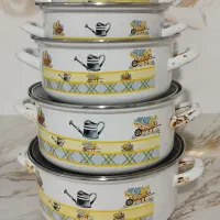 فروش ۵ عدد قابلمه لعاب و یک عدد سطل استیل