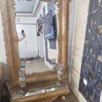 آینه کنسول و شمعدانی|بوفه، ویترین، کنسول|مشهد, الهیه|دیوار
