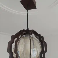لوستر چوبی ۱ ماه استفاده شده|لوستر و چراغ آویز|تهران, شهرک غرب|دیوار