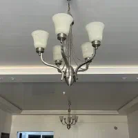 لوستر پنج شاخه کروم