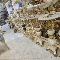 میز خاطره یا میز تلفن ۲ طبقه تمام برنز ۱۰ سال ضمان