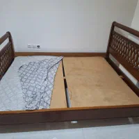 تخت دو نفره چوب گردو|تخت و سرویس خواب|گرگان, |دیوار