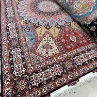 جفت فرش 6متری دستباف گنبد تبریز 50رج ابریشم شرایطی|فرش|کرج, عظیمیه|دیوار
