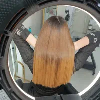 کراتین و پروتیین تراپی ..رنگ مولایت بالیاژ .آمبره