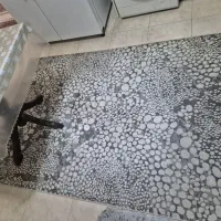فرش ترک مدل سنگی رنگ طوسی در ابعاد ۱ونیم در ۲ونیم|فرش|تهران, ستارخان|دیوار