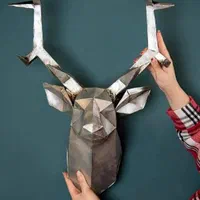 دیوارکوب گوزن گرافیکی|مجسمه، تندیس، ماکت|تهران, تهرانسر شرقی|دیوار