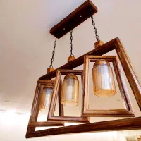 لوستر چوبی نو|لوستر و چراغ آویز|دزفول, |دیوار