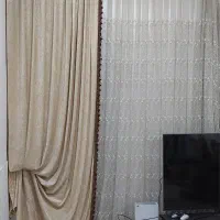 پرده حریر با دوتا والن