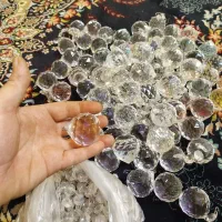 45 عدد کریستال لوستر در حد نو آویز لوستر برنجی|لوستر و چراغ آویز|مشهد, توس (بلوار توس)|دیوار
