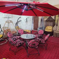 سایبان چتری، چتر پایه کنار و پایه وسط با نورپردازی|عمدهفروشی|خمینیشهر, |دیوار