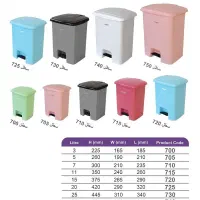 سطل های زباله پدالی ممتاز پلاستیک.