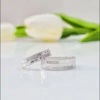 حلقه ست نقره عقد عروس داماد/مدرن منحنی)گردنبند۹۵۰|بدلیجات|تبریز, |دیوار