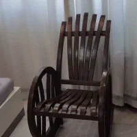 صندلی راک با چوب راش در حد نو