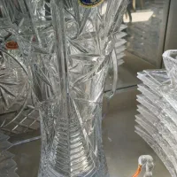 گلدان نو کریستال اصل بوهمی خورشیدی با جعبه جهیزیه