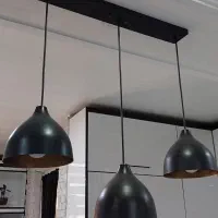 لوستر فانتزی 3 شاخه مشکی