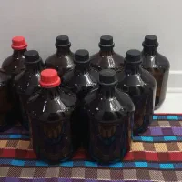 بطری شیشه ای قهوه ای