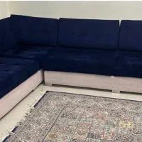 مبل راحتی مخمل مدل ال