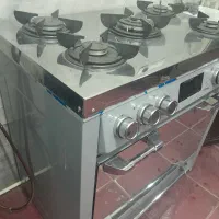 گاز پنج شعله صفحه استیل|اجاق گاز و لوازم برقی پختوپز|بروجرد, |دیوار