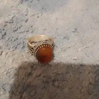 انگشتر نقره مردانه سنگ عقیق یمنی اصل