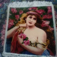 تابلو فرش ترکیب نخ ابریشم