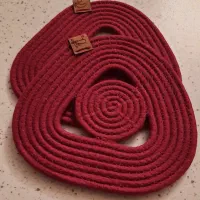 زیر بشقابی و زیر قابلمه ای قیطون دوزی