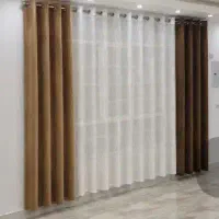 فروش پرده حریر پتینه با مخمل کالیفرنیا