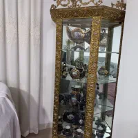 ست ویترین و ساعت برنزی(برنجی)