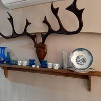 شلف کلاسیک، شلف چوبی، تمام چوب روسی،طبقه کتابخانه|کتابخانه، شلف، قفسه‌های دیواری|مشهد, امیریه|دیوار