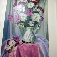 تابلو نقاشی رنگ روغن مدل گل‌های اشرافی|تابلو، نقاشی، عکس|تهران, کاج|دیوار