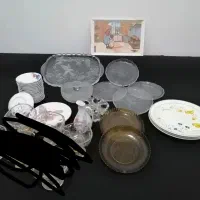 سرویس پذیرایی سینی پیشدستی قدیمی دیس نعلبکی