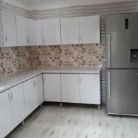 کابینت بدنه فلز+ درب چوب وکمددیواری