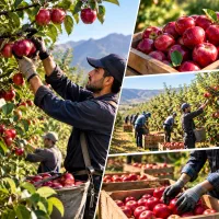 کارگر دارم برای چیدن سیب